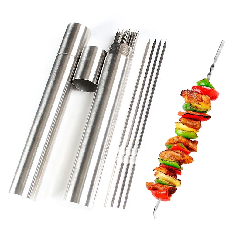 Многоразовые шампуров для барбекю гриль шампура из нержавеющей стали