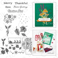 cheer snowflake elk metal cutting dies and clear stamps for scrapbooking paper crafts template handmade decoration new arrived