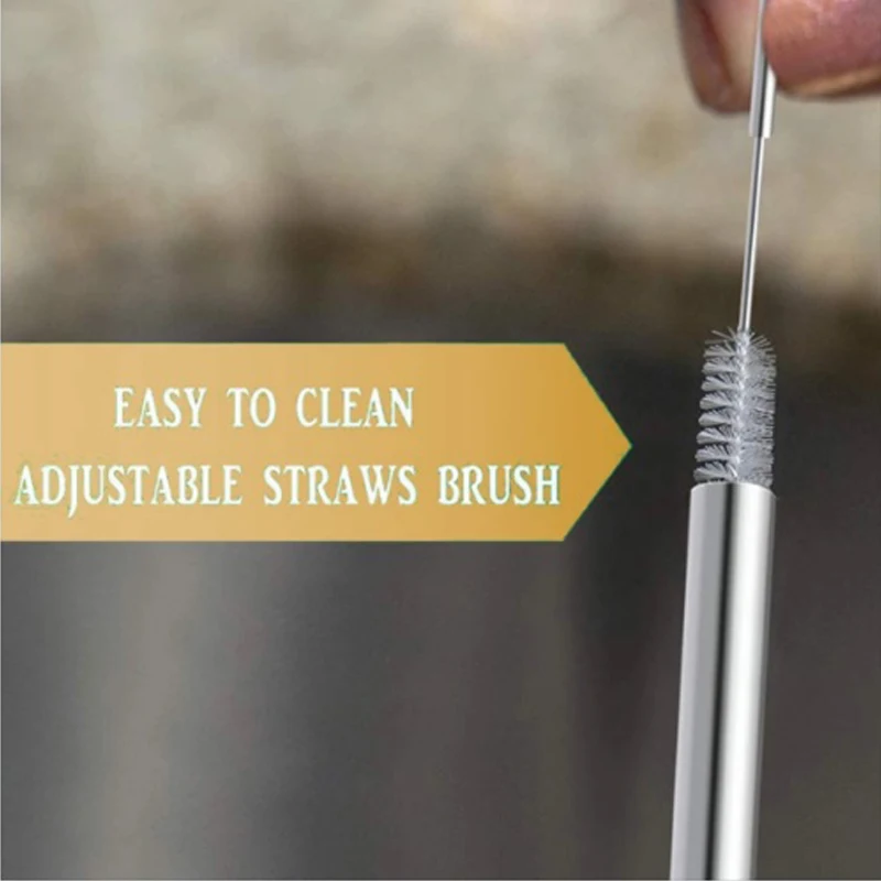 Переносная телескопическая соломинка для питья из нержавеющей стали YCOO