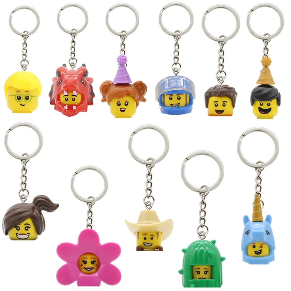 Одиночный клоун ковбой Единорог Голова Дракона брелок свинка торт Паук Мальчик