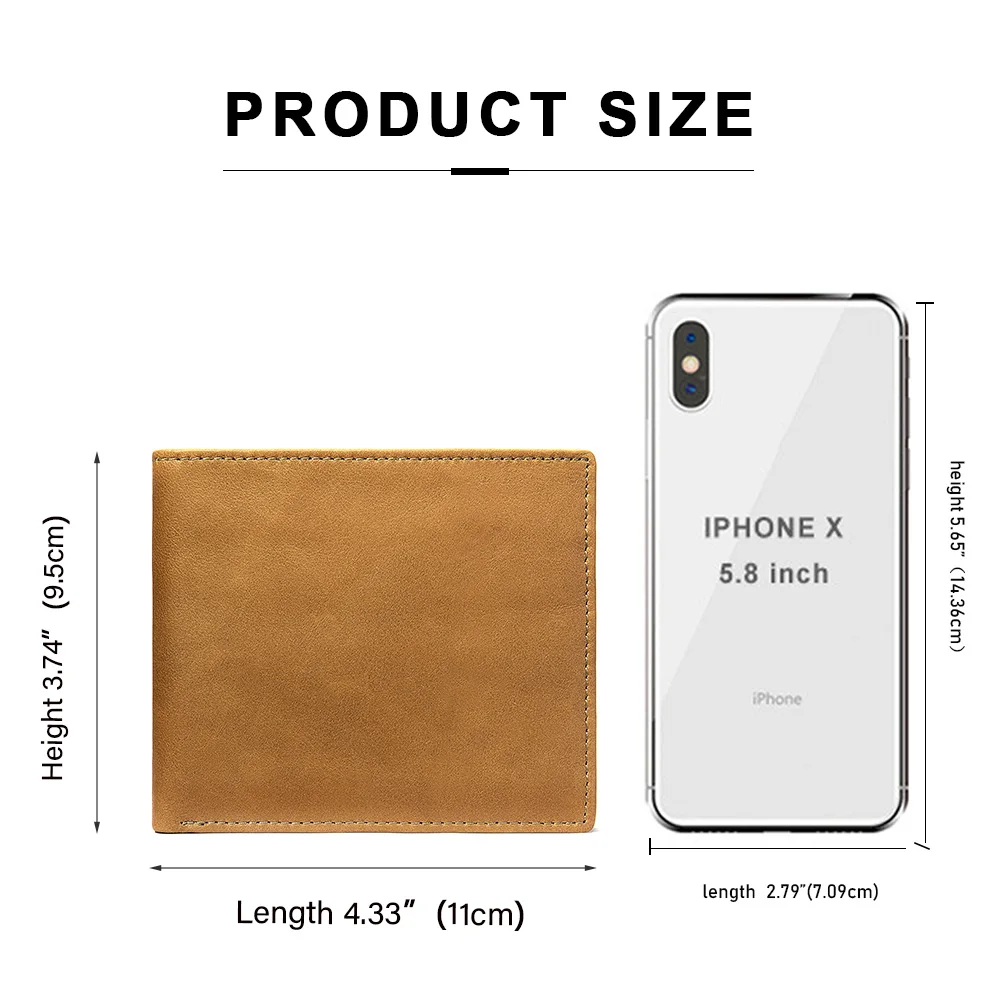 MVA Для мужчин бумажники из натуральной кожи небольшой карман для монет клатч