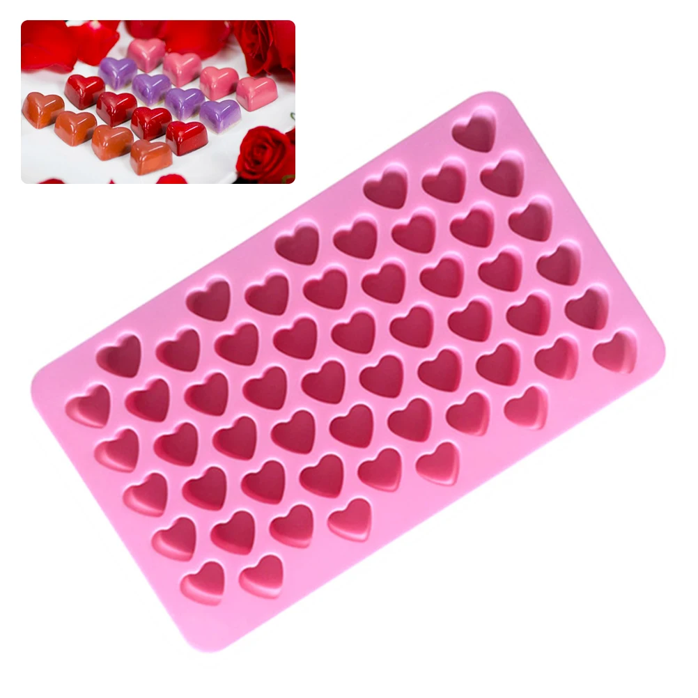 55 полостная 3D форма для торта в форме сердца шоколада поднос льда печенье конфет