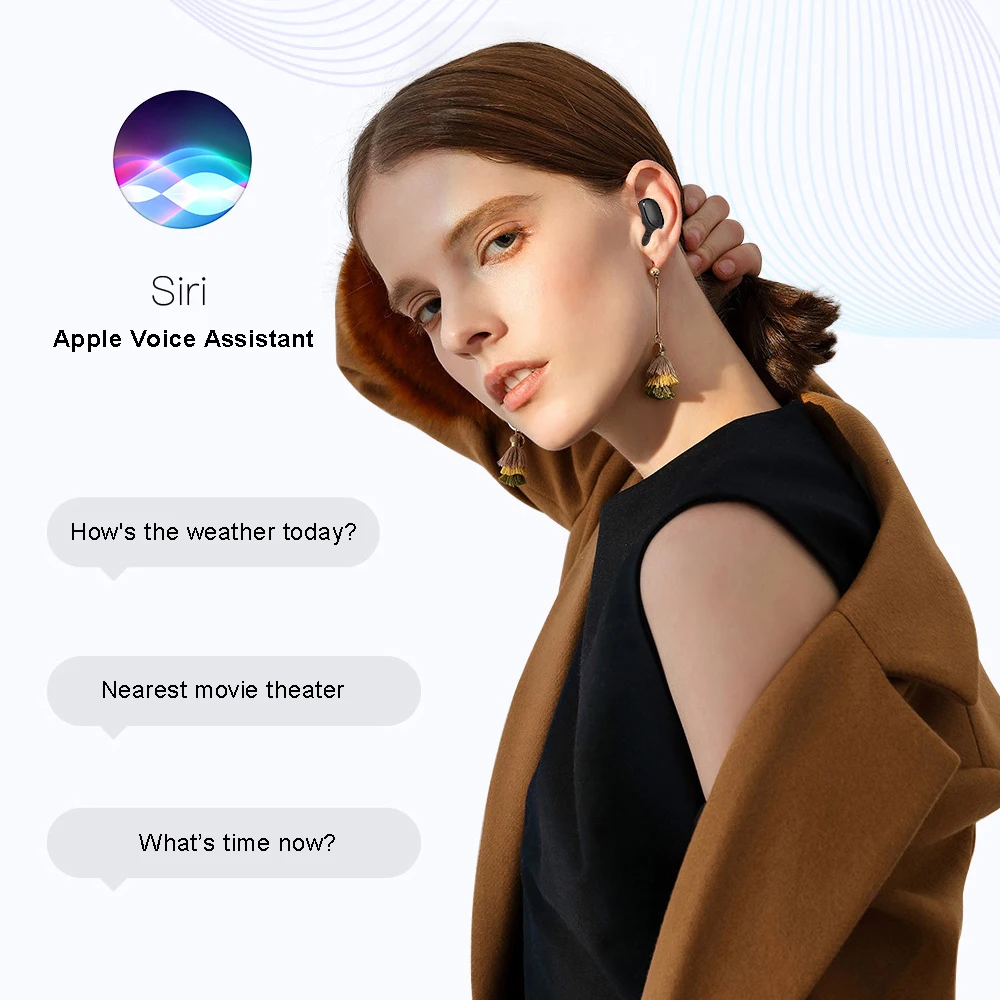 

Earphones Wireless Smart Digital Display Handsfree Bluetooth Headphones V5.0 Waterproof Sports Mini Headset Stereo For Xiaomi