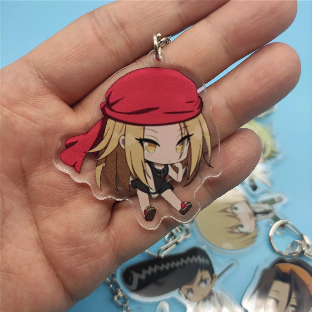 Брелок для ключей в стиле аниме Король шамана Асакура амидамару двусторонний