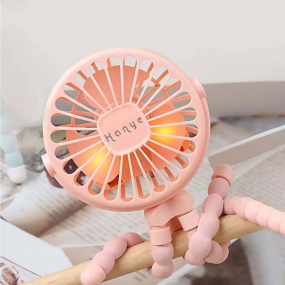 Коляска вентилятор USB Портативный штатив охлаждения 3 скорости портативный