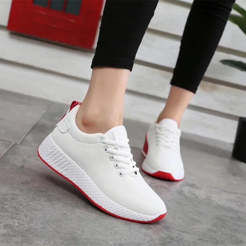 

Korean women shoes Sports casual Mesh breathable flat shoes Large size 35-40
