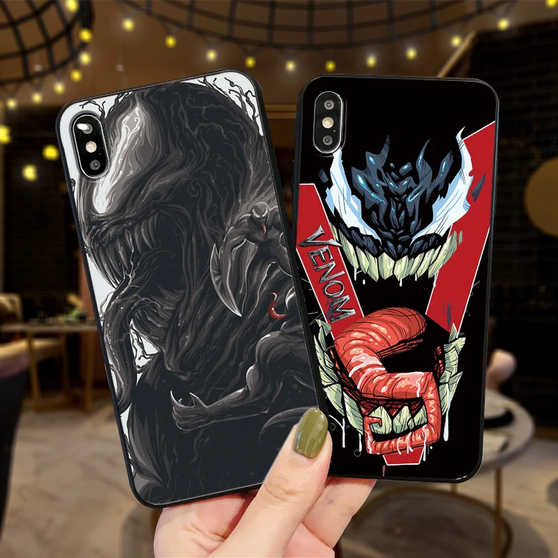Venom чехол для телефона Xiaomi Mi6 Mi9 8 Lite SE макс 3 9E 5X 6X F1 A1 A2 6 Чехол Мягкий силиконовый с