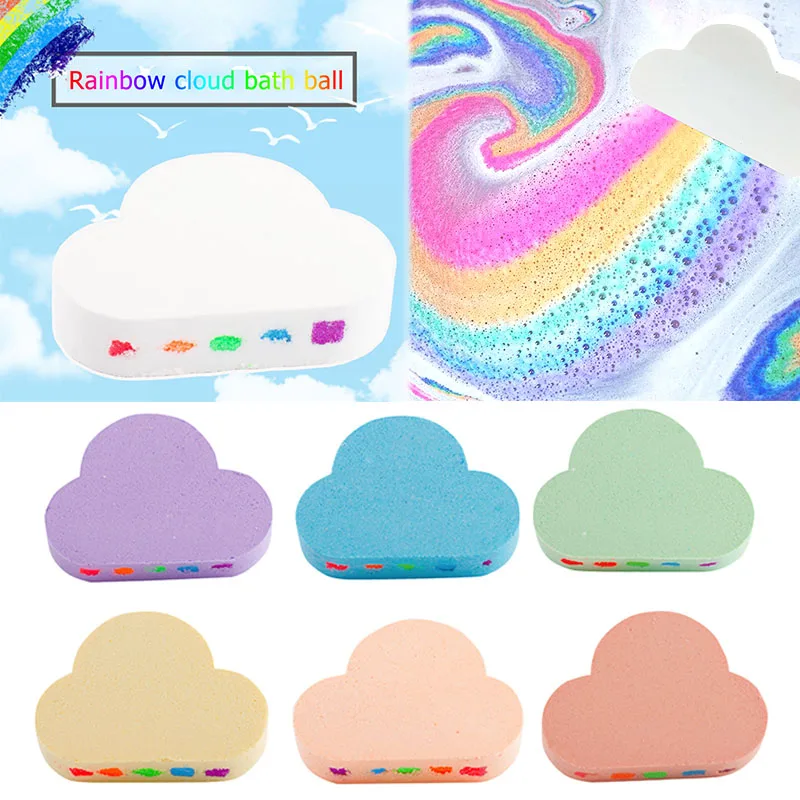 Уход за кожей натуральный уход в форме облака радужные пузырьки для ванны