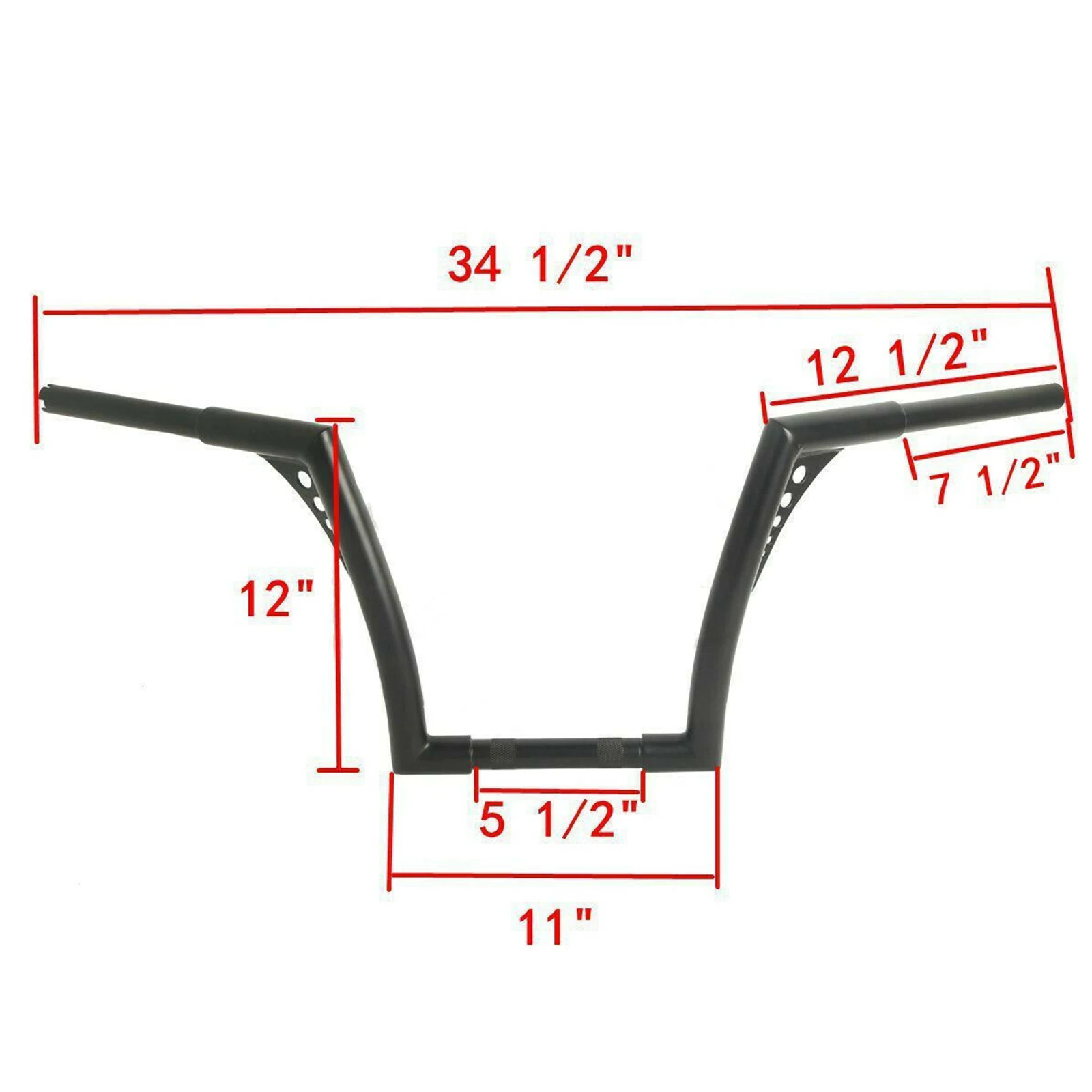 

Motorcycle Motorbike Handlebar Rise Ape Hangers 12inch Replacement for Harley