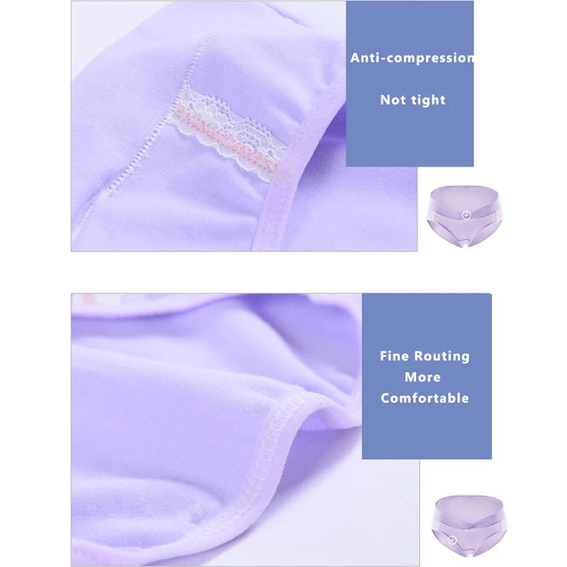 

Plus Size Women Underwear Low Waist Pregnant Breathable Cotton Crotch Maternity Underwear Pregnancy Cute Briefs Intimates Shorts