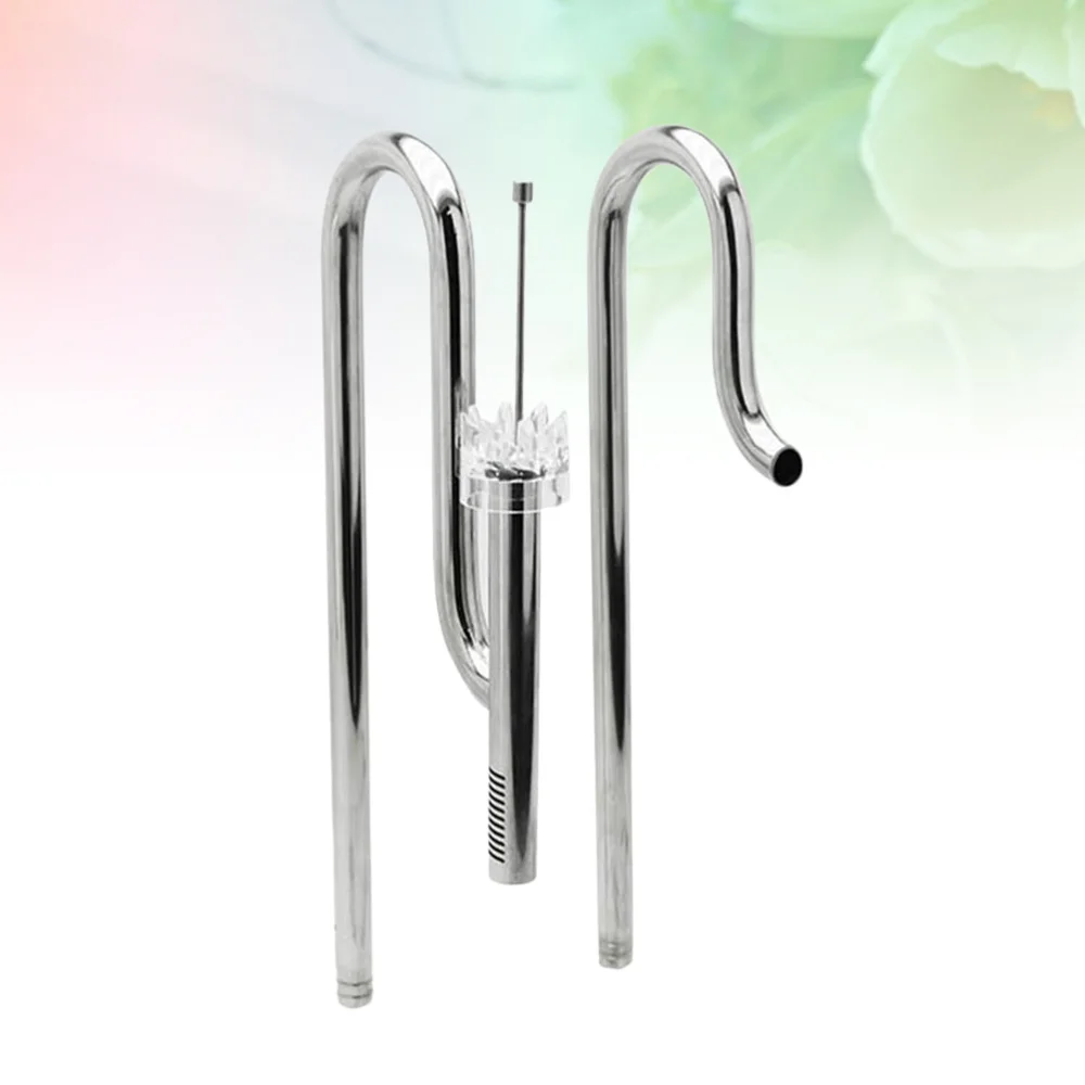 

Fish Tank Stainless Steel Water Pipe Aquarium Adjustable Inlet Outlet Pipe (16mm, Oil Removing Set)