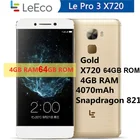 Смартфон LeTV LeEco Le S2 S3 Pro 3 X720 X620 X626, 4 + 64 ГБ, Snapdragon 821, 3 + 32 ГБ