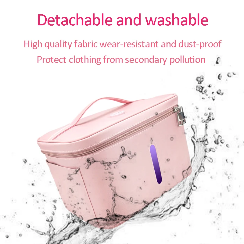 

Updated Version Voice Control UV Cleaner Light Portable Sterilization Bag for Underwear Disinfection Storage Insulation Odor