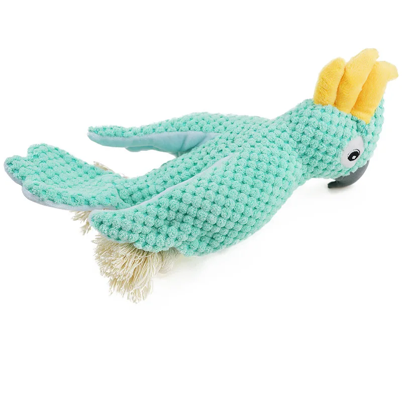 Пищащий Забавный попугай игрушки в форме животных подарок жевательная игрушка