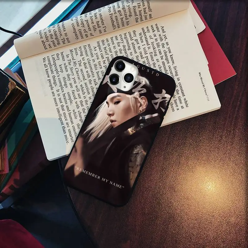 

Agust D Suga Kpop fashion Phone Case for iPhone 11 12 pro XS MAX 8 7 6 6S Plus X 5S SE 2020 XR Soft silicone cover funda shell