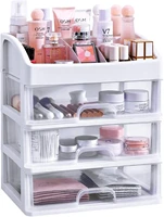 peiduo makeup organizer with 23 drawers vanity countertop storage for cosmetics brushes nail lipstick and jewelry white