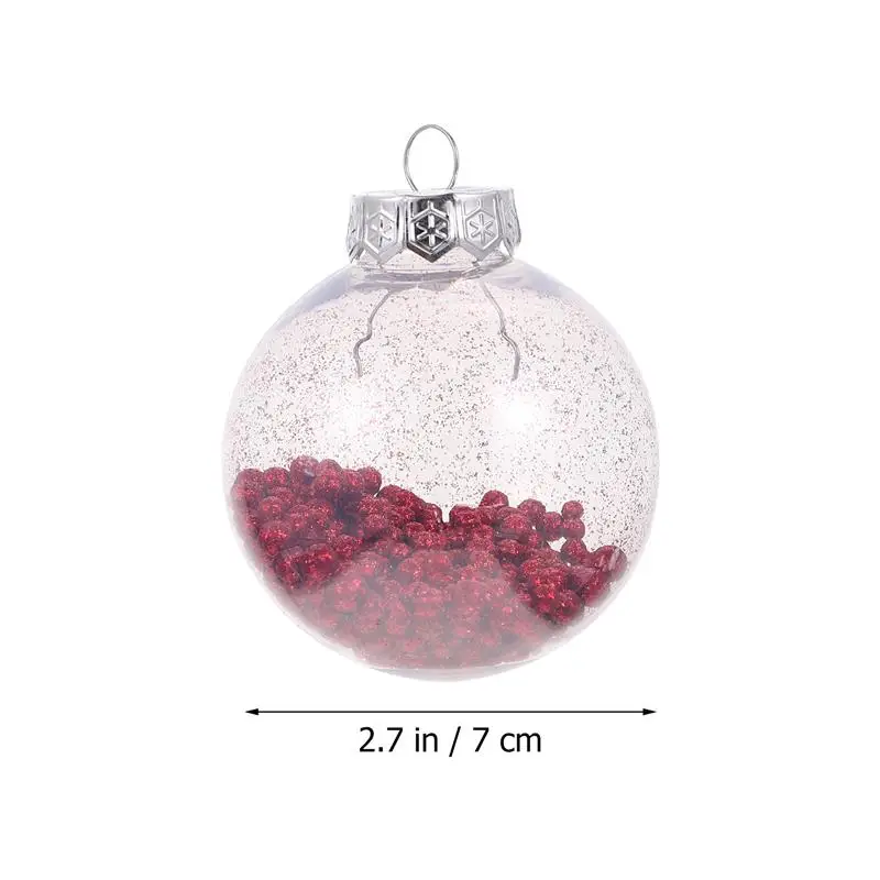 

10Pcs Christmas Balls Hanging Pendant Ball Lovely Pattern Design Ball Decoration Christmas Hanging Decor Ball Pendants