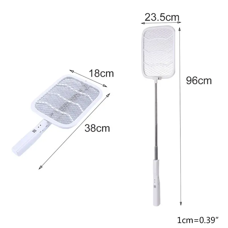 

Foldable Mosquito Killer Extendable Handle Electric Fly Swatter USB Rechargeable