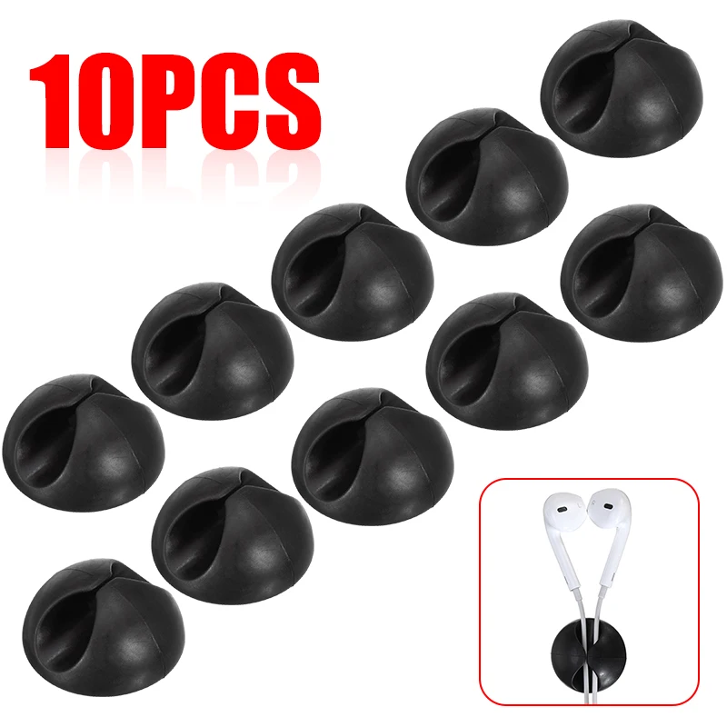 10 шт. зажимы для кабеля самоклеющиеся держатель шнура органайзера Настольный провод шнур USB кабель шнуров