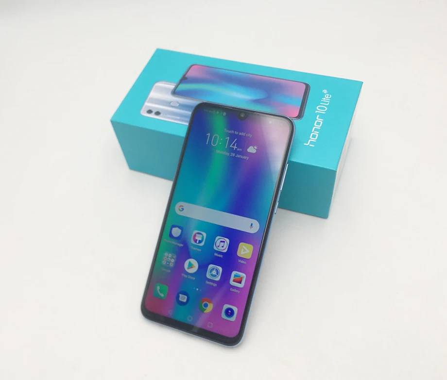 Huawei Honor 10 Lite мобильный телефон Восьмиядерный 6,21 ''3400 mAh аккумулятор 24MP фронтальная камера 64 Гб rom многоязычный отпечаток пальца NFC