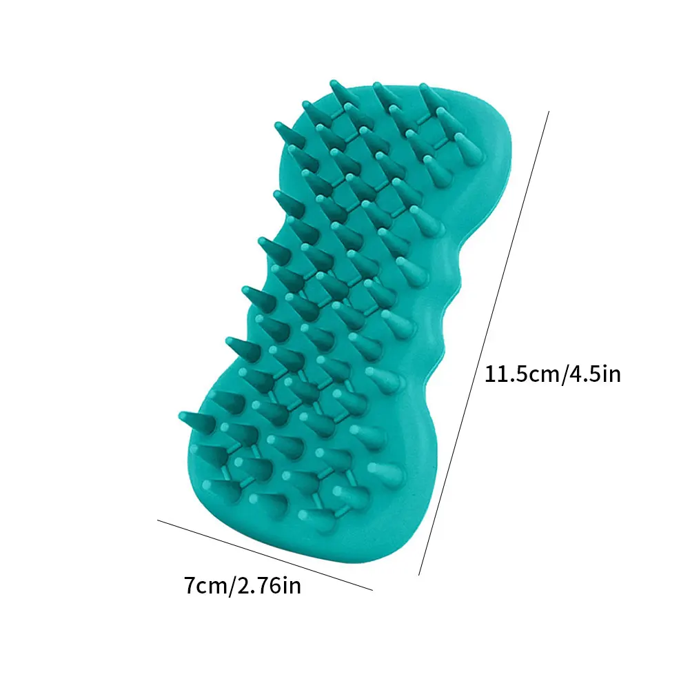 

Soft Silicone Shower Brush Kids Double Sided Scalp Massager Exfoliating Body Brush Quick Foaming Cleaning Body Massage Comb