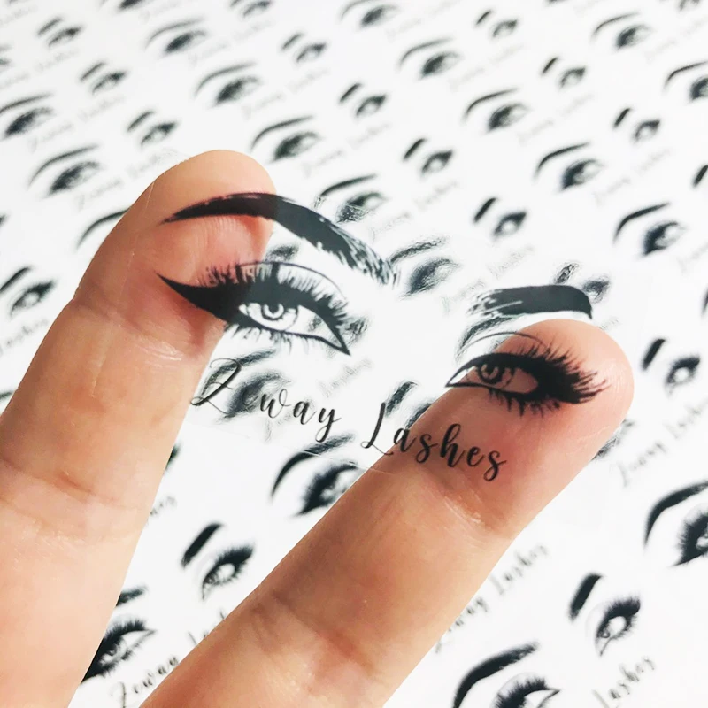 100 шт персонализированные пользовательские наклейки имени косметические для губ