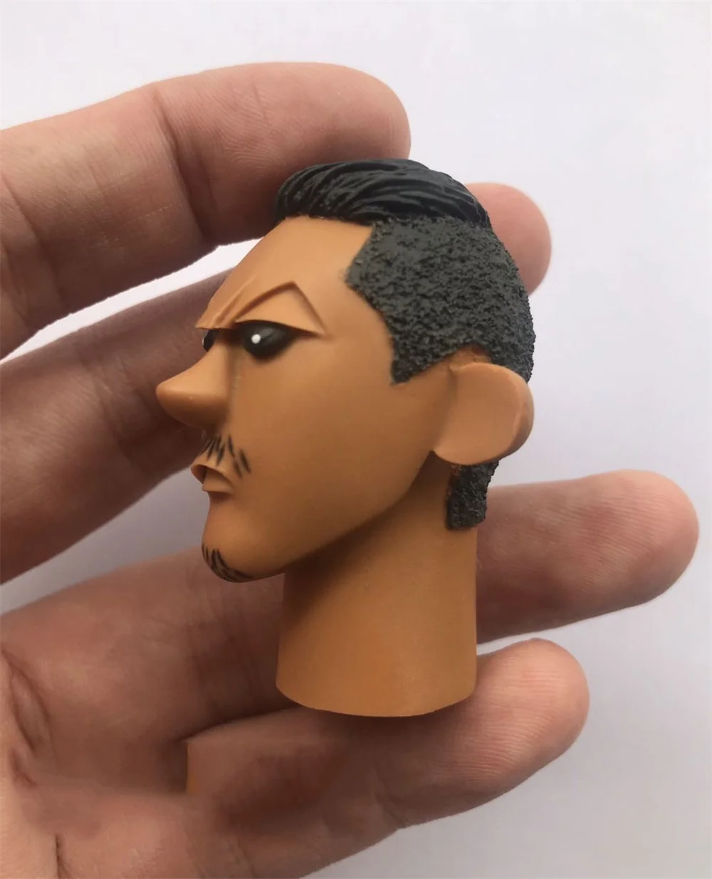 

In Stock 1/6 Scale Black Cartoon With Earring Model For Soldier Doll Figures 12 Inch