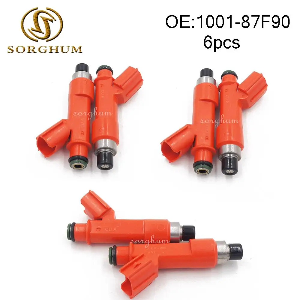 6 шт. новый топливный инжектор 1001 87F90 для 1zzfe 2zzge Toyota Corolla Lotus открывает Объем 1 8 л Scion