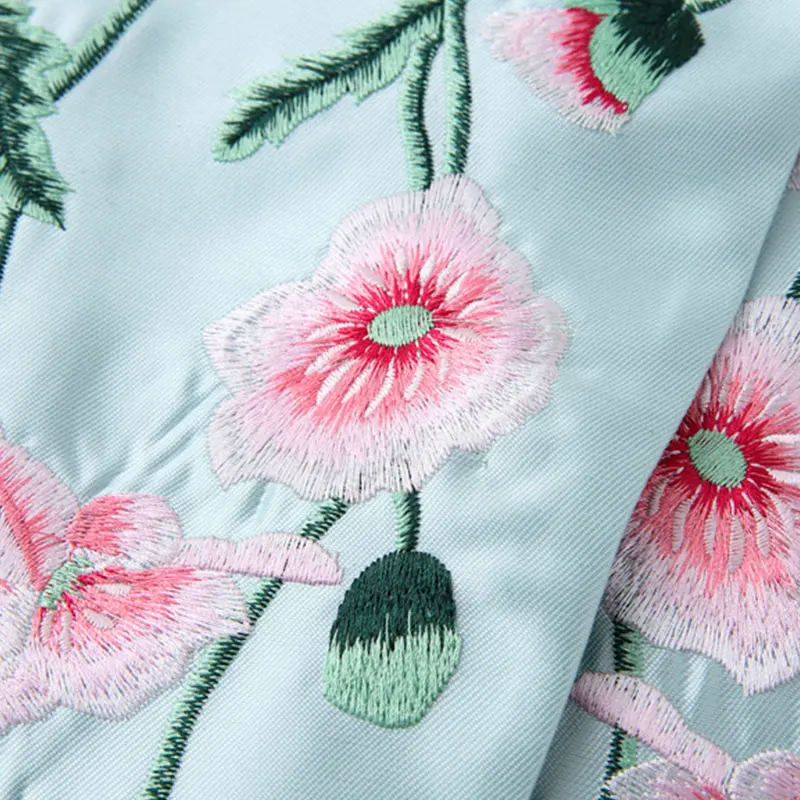 Осеннее Женское пальто 2019 шерсть розовое с вышивкой mishow Верхняя одежда casaco de lã