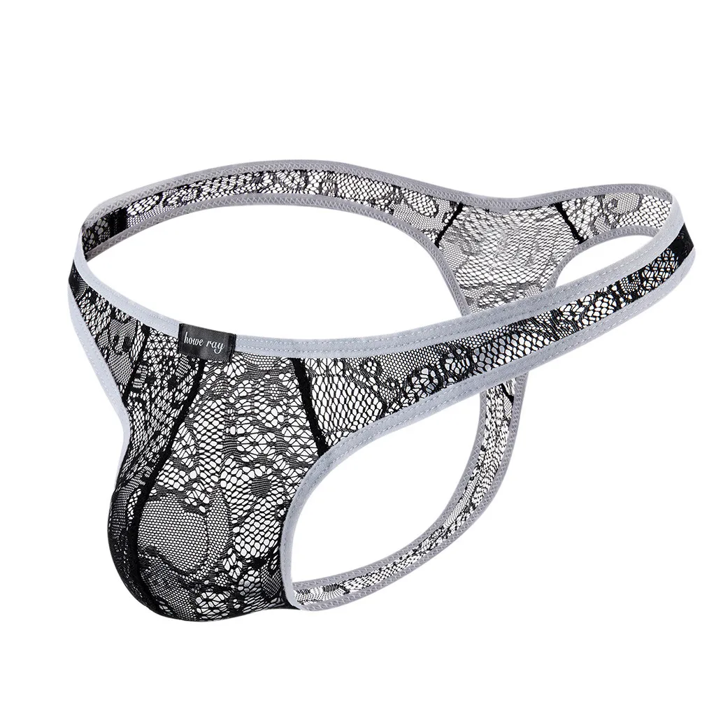 Мужские трусы брифы 2019 новые мужские стринги и G сексуальное кружевное нижнее