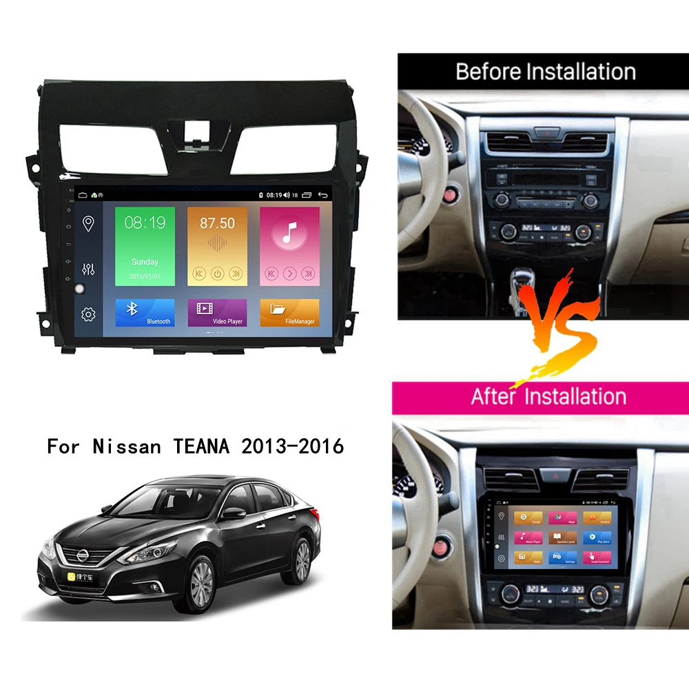 Android 10 0 для Nissan Teana Altima 2013 2016 автомобильный GPS навигатор мультимедийный плеер