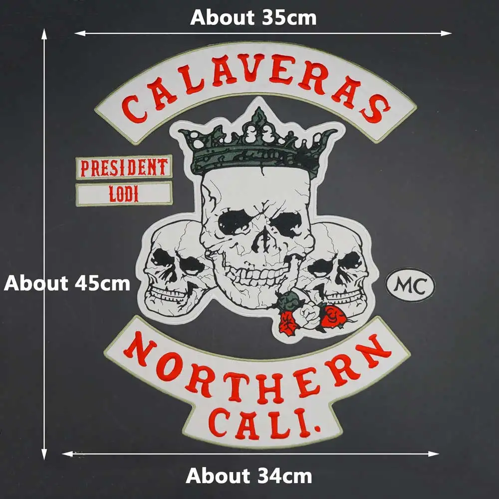 CALAVERAS Северный CALI череп с вышивкой наклейки на одежду аксессуары для одежды