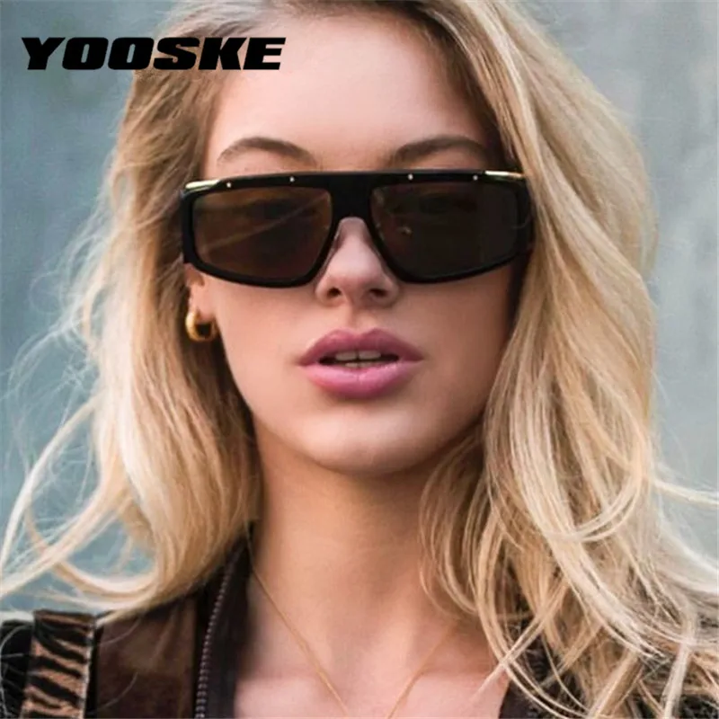 

YOOSKE Square Sunglasses Women Men Trending Designer Sun Glasses Shades Ladies Small Rectangle Sunglass UV400 Unisex