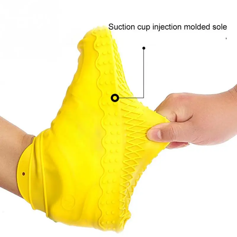 Многоразовые водонепроницаемые бахилы силиконовые Нескользящие унисекс обувь