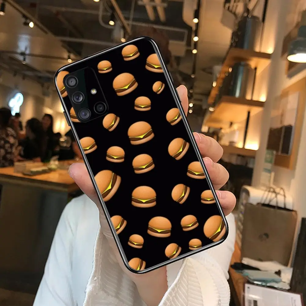 

McDonald's KFC Hamburger Phone Case Hull For Samsung Galaxy A 90 50 51 20 71 70 40 30 10 80 E 5G S Black Shell Art Cell Cover