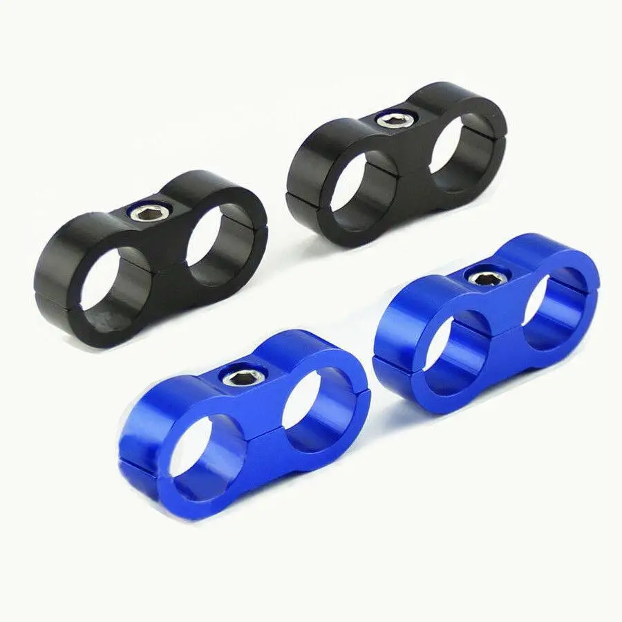 

New Hose Separator Clamp Oil Fuel Water Hose Braided Hose Separator Clamp Fitting AN4/AN6/AN8/AN10 Gas/Oil/Fuel Line