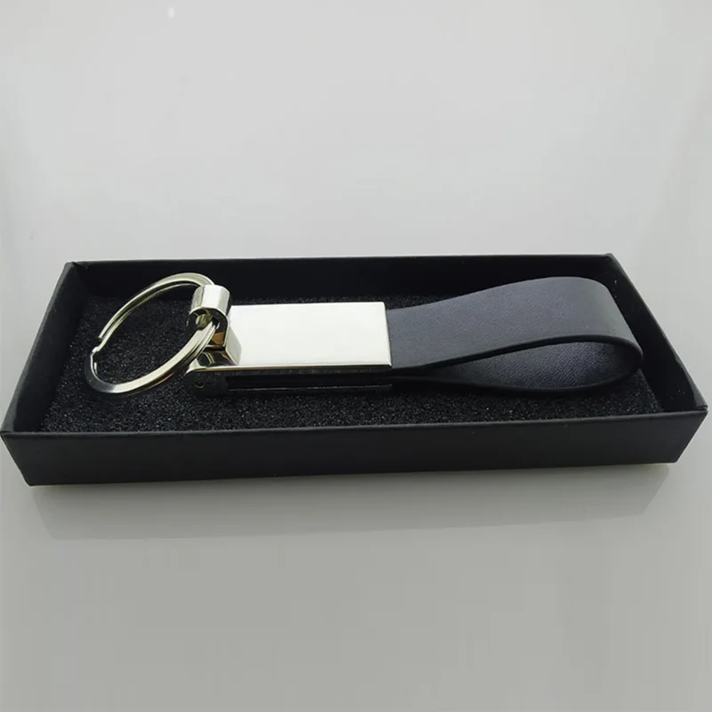 

High-End Luxury Genuine Leather Keychain Women Men Black Buckle Car Key Ring Chain Holder Jewelry Gift Chaveiro