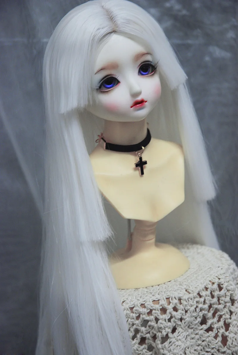 Новый стиль 1/3 1/4 1/6 1/8 Bjd кукла парик высокого Температура провода длинный прямой