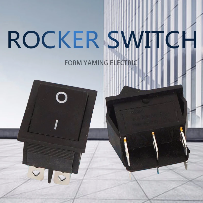 5 шт. клавишный выключатель 25*31 мм черный корабль Тип шесть футов два положения 6