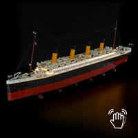 mtele led light kit for 10294 titanic with hand sweep sensor switch no building blocks set