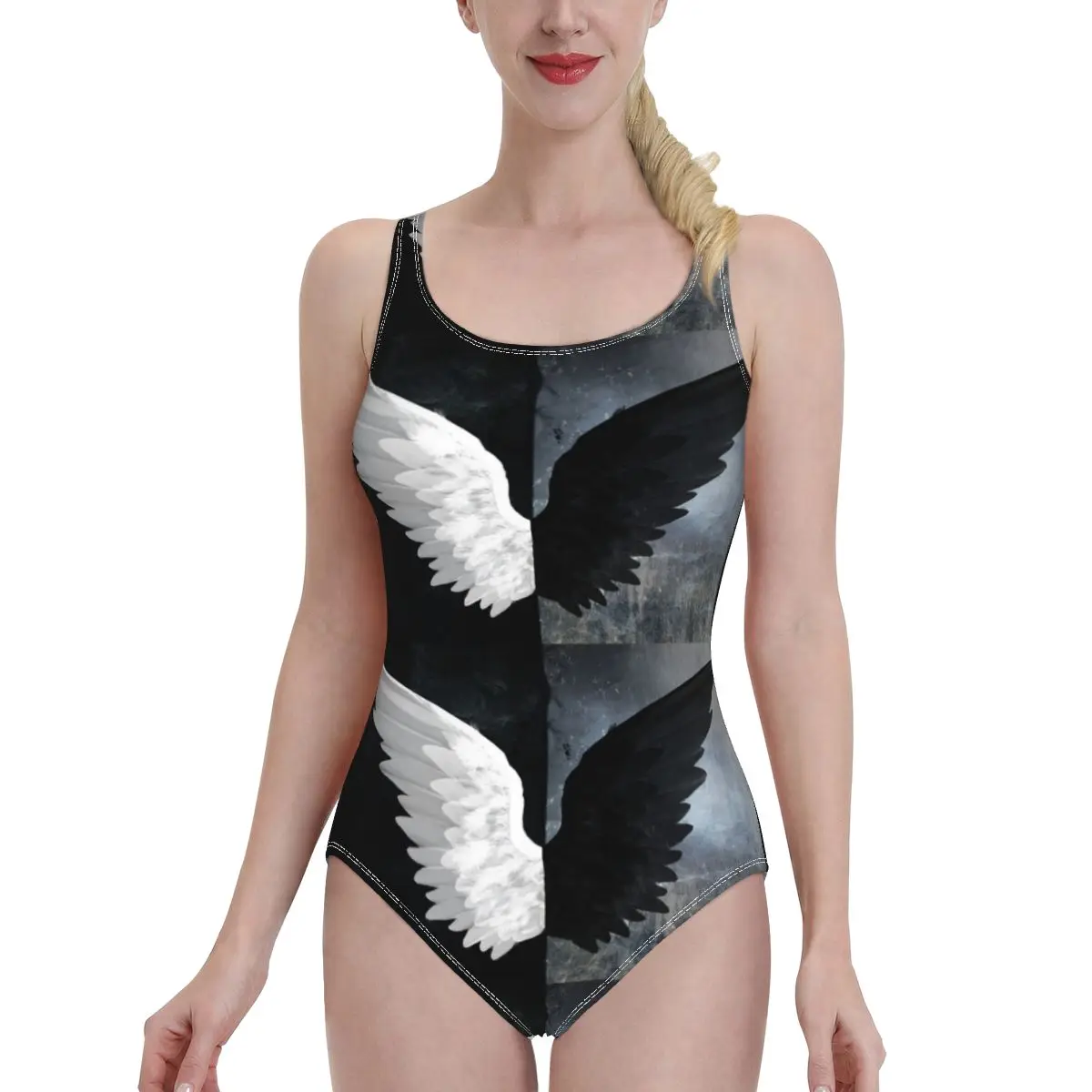 

Слитный купальник с открытой спиной Angel Racerback, спортивные костюмы для тренировок