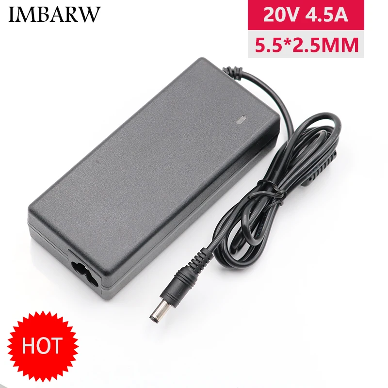 

90W 20V 4.5A AC Adapter Laptop Charger Replacement for Lenovo IdeaPad G575 G580 G585 G770 G780 N580 N585 N586 V570 Z380 Z400 Z47