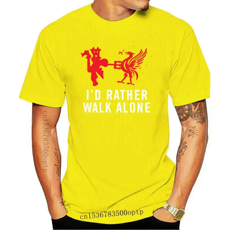

New I D RATHER WALK ALONE FUNNY SHIRT 100% cotton summer men T shirts casual Khabib men Tshirt male cool t-shirt Khabib tee shir