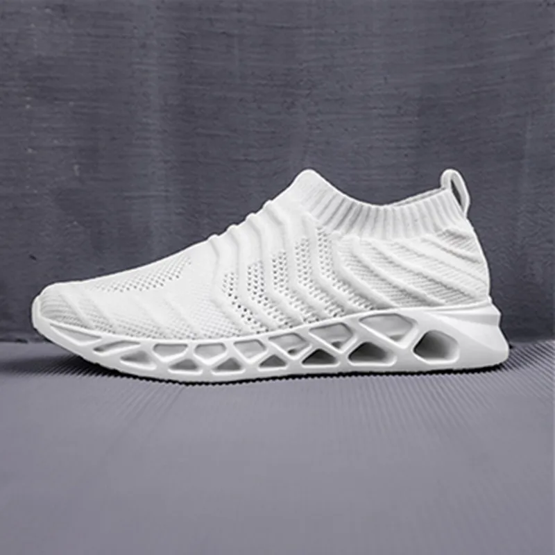 Мужские кроссовки размера плюс 48 дышащая повседневная обувь без шнуровки