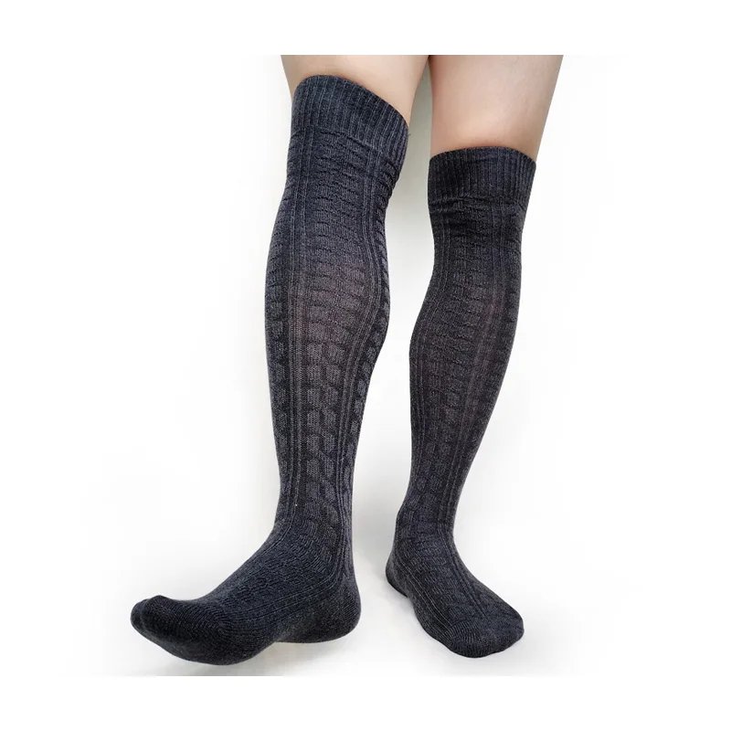 Гольфы мужские хлопковые зимние теплые длинные вязаные | Мужская одежда