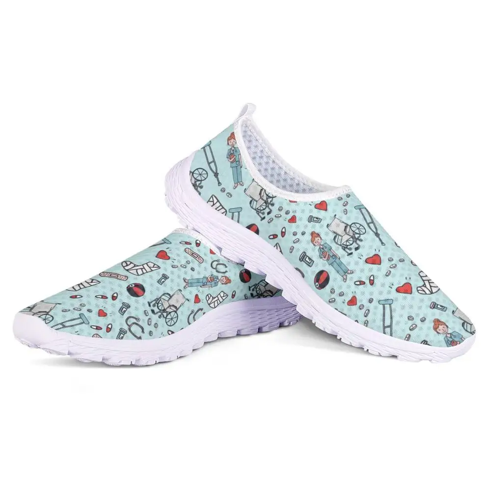 FORUDESIGNS/с рисунком Премиум эскиз физио женская обувь для медсестры Сезон