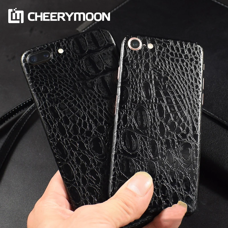 

Crocodile Snakeskin Pattern Decorative For iPhone 7 12 11 XSMax XS XR X 8 6 6S 5 5s SE Plus Protector iPhone7 Back Film Stickers