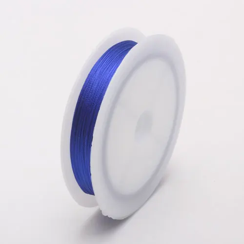 Royal blue 012 1roll/lot 0.3/0.5/0.7/1.0MM Mixed multicolor options Nylon Thread line/wire/rope choker earrings Bracelet necklace jewelry makin - Цвет: Royal blue 012