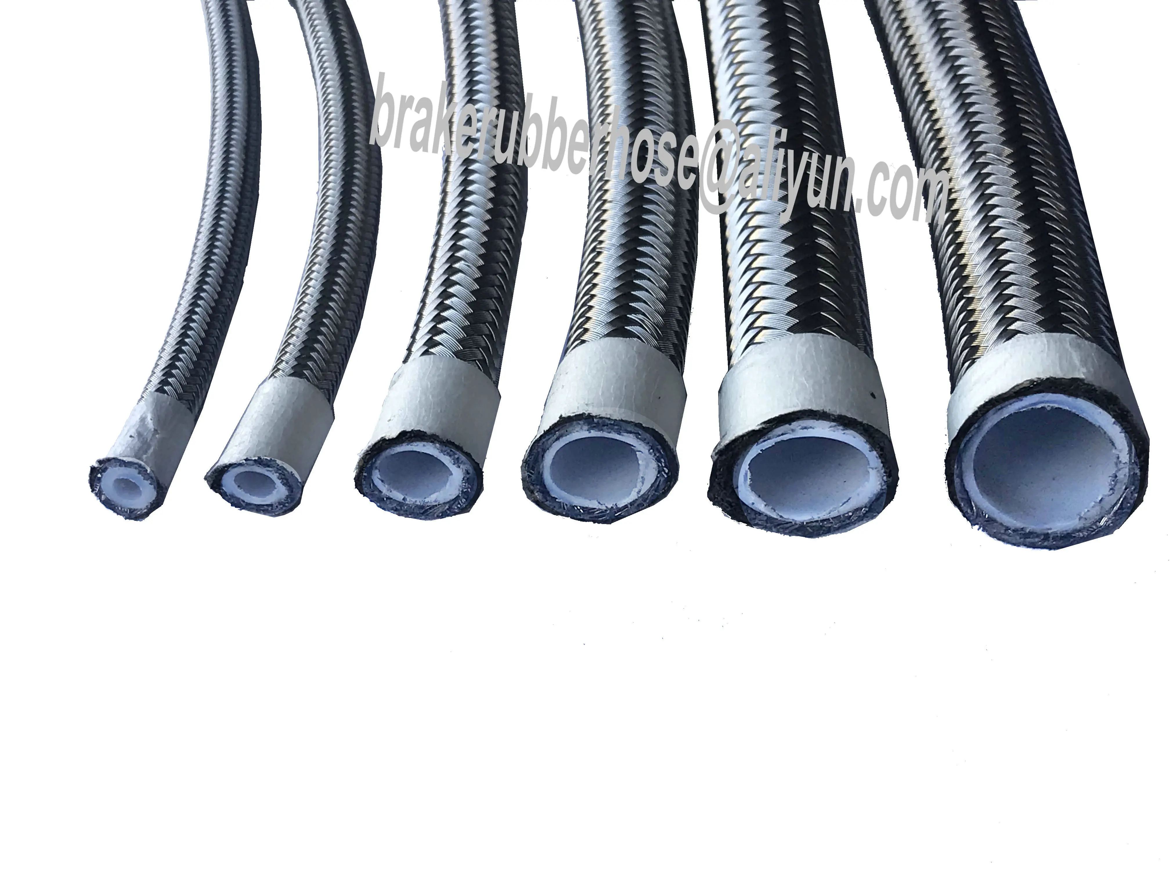 AN3 AN4 AN6 AN8 AN10 AN12 AN16 304 нержавеющая сталь с оплеткой PTFE гладкое отверстие охладитель