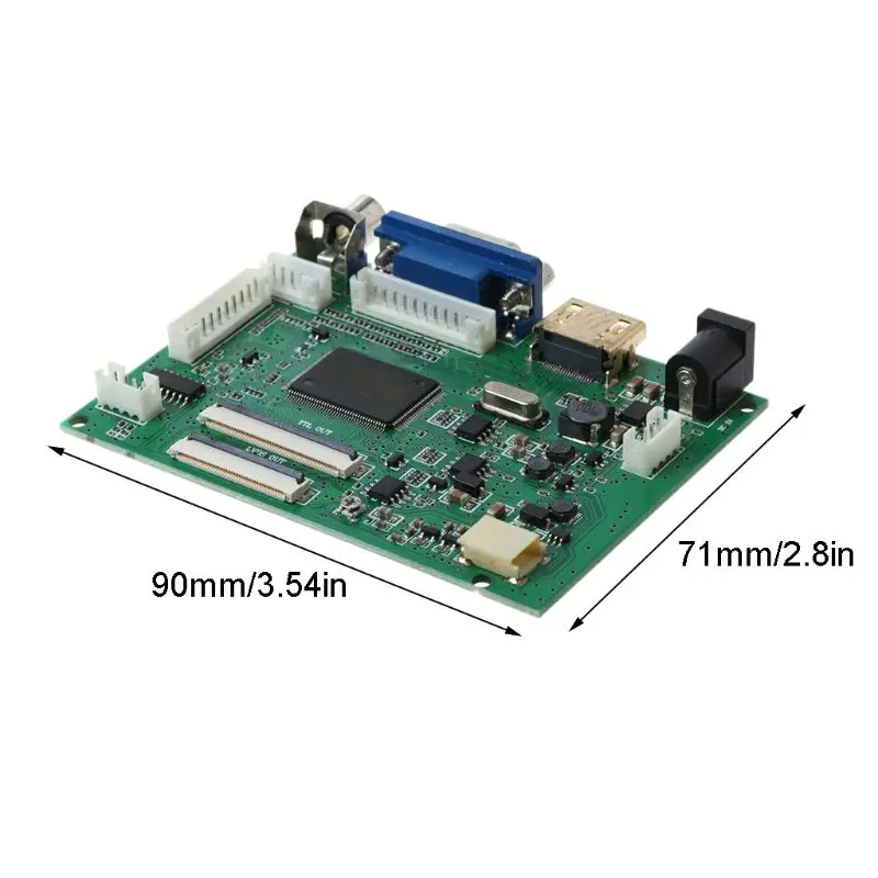 1Set HDMI VGA 2AV 40/50 Pins PC Controller Board Module for Raspberry PI 3 EJ101IA-01G 8 Bit IPS LCD Display Driver